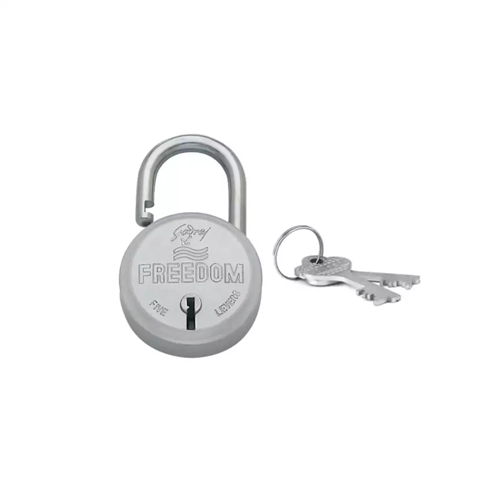 Godrej Freedom 5 Lever Padlock with 2 Keys - Blister Set- [3064]