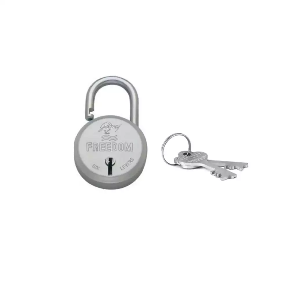 Godrej Freedom 6 Lever Padlock with 2 Keys Set- [3286]