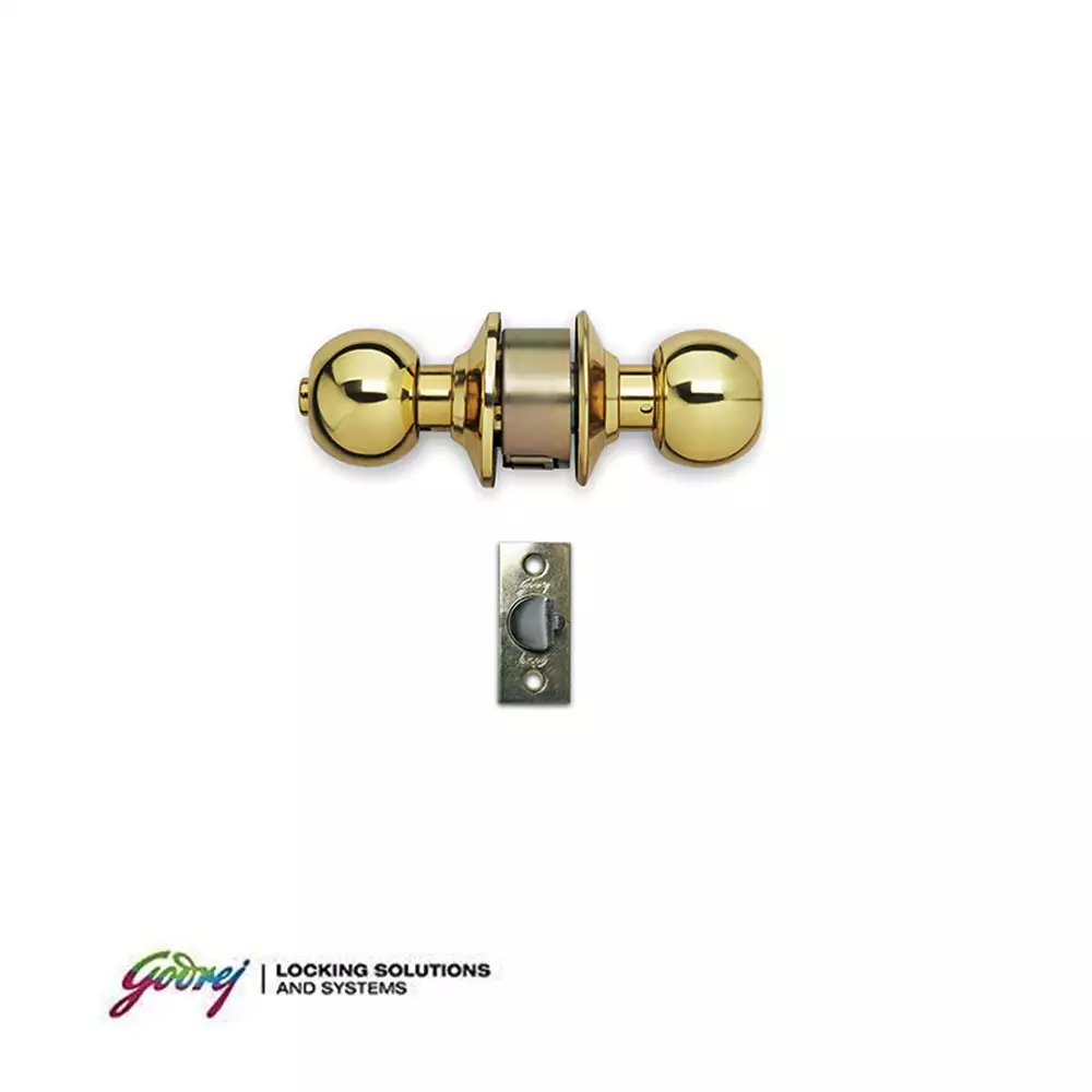 Godrej Brass Classic Cylindrical Lock Set for Bathroom Doors