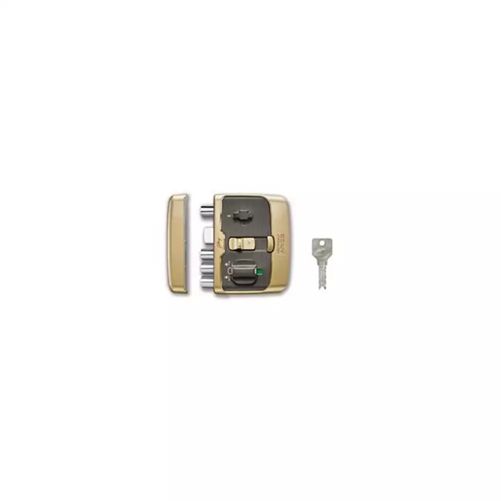 Godrej Rim Lock - Pentabolt Aries 1CK Deadbolt Vegas Gold 