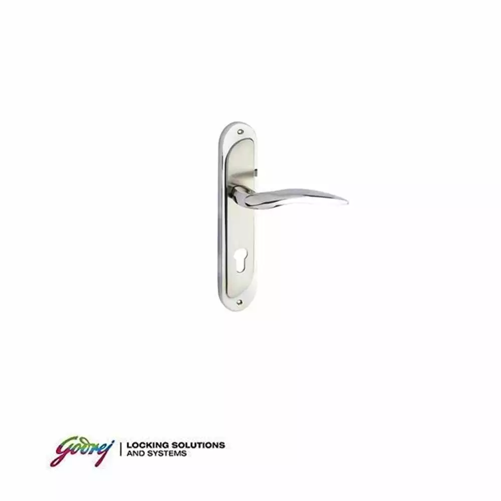 Godrej Europrofile Brass Handle - 240 mm Cara Handle (Satin Chrome Finish)  