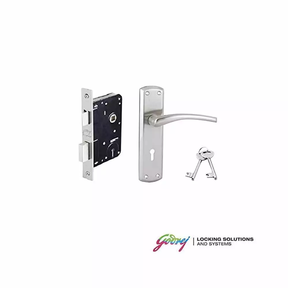 Godrej 7384 ELC 1 KY Handle on Plate Door Handleset With Chrome Plated Finish