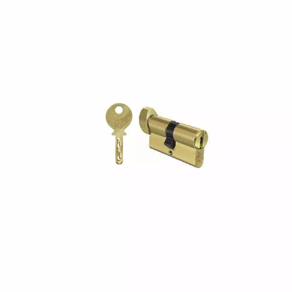 Godrej EXS HI-Security Cylinder - 60 mm EXS Cylinder 1CK (Brass Finish) 