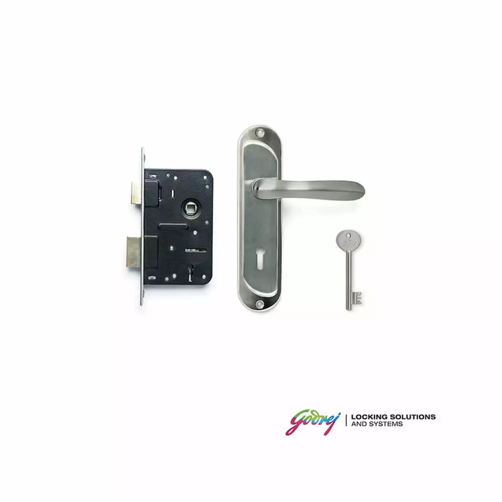 Godrej 8170 Diana KY Handle on Plate Door Handleset With 6 Lever Mortise Lock