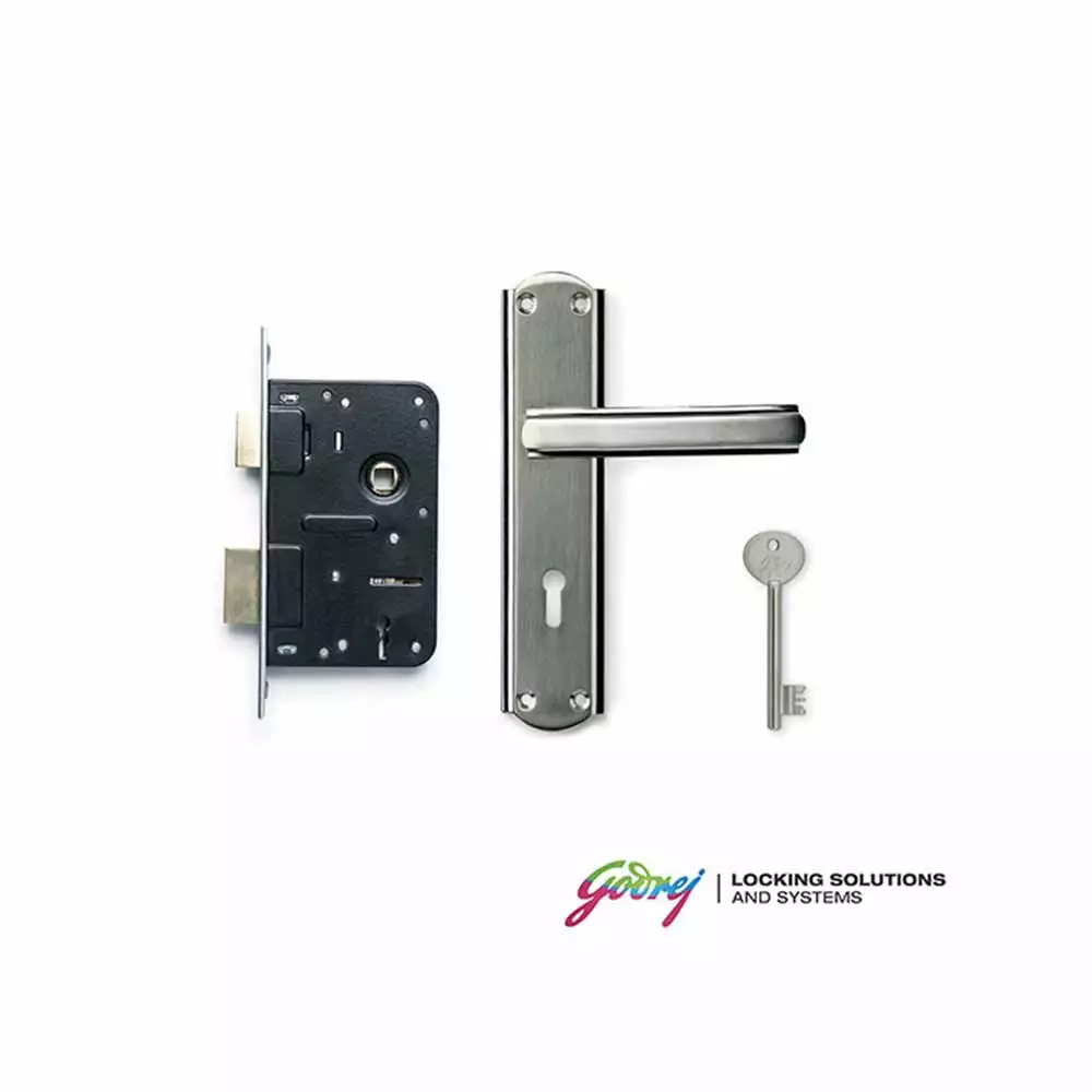 Godrej 8171 Stella KY Handle on Plate Door Handleset With 6 Lever Mortise Lock