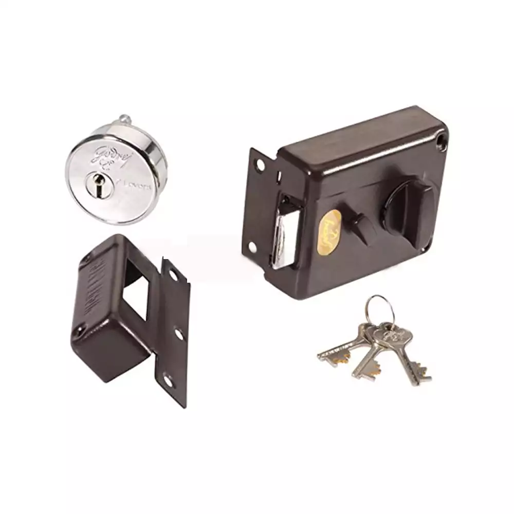 Godrej Night Latch Rim Lock 7 lever - Night Latch Outside Opening 