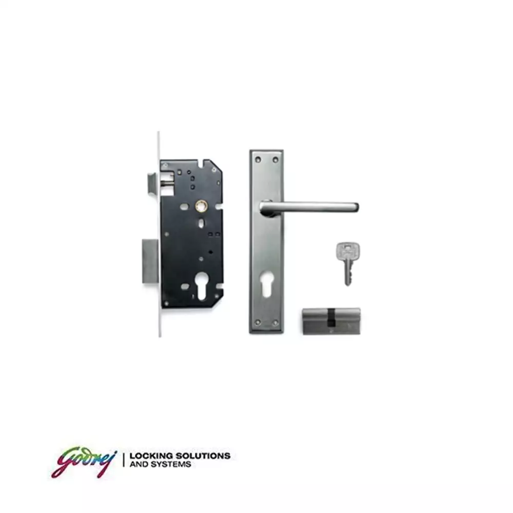 Godrej 8427 Matiz 9 Inch CY Handle on Plate Door Handleset With Lock Body