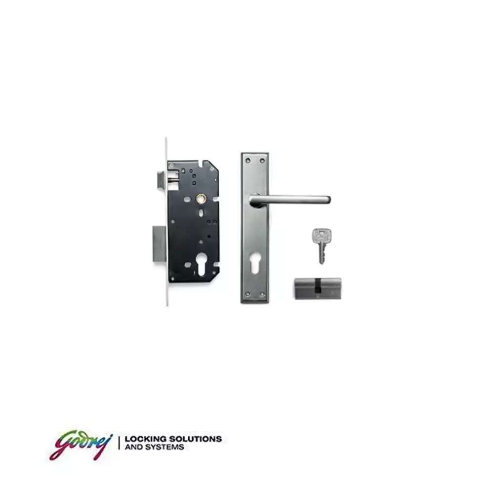 Godrej 8428 Matiz 8 Inch CY Handle on Plate Door Handleset With Lock Body