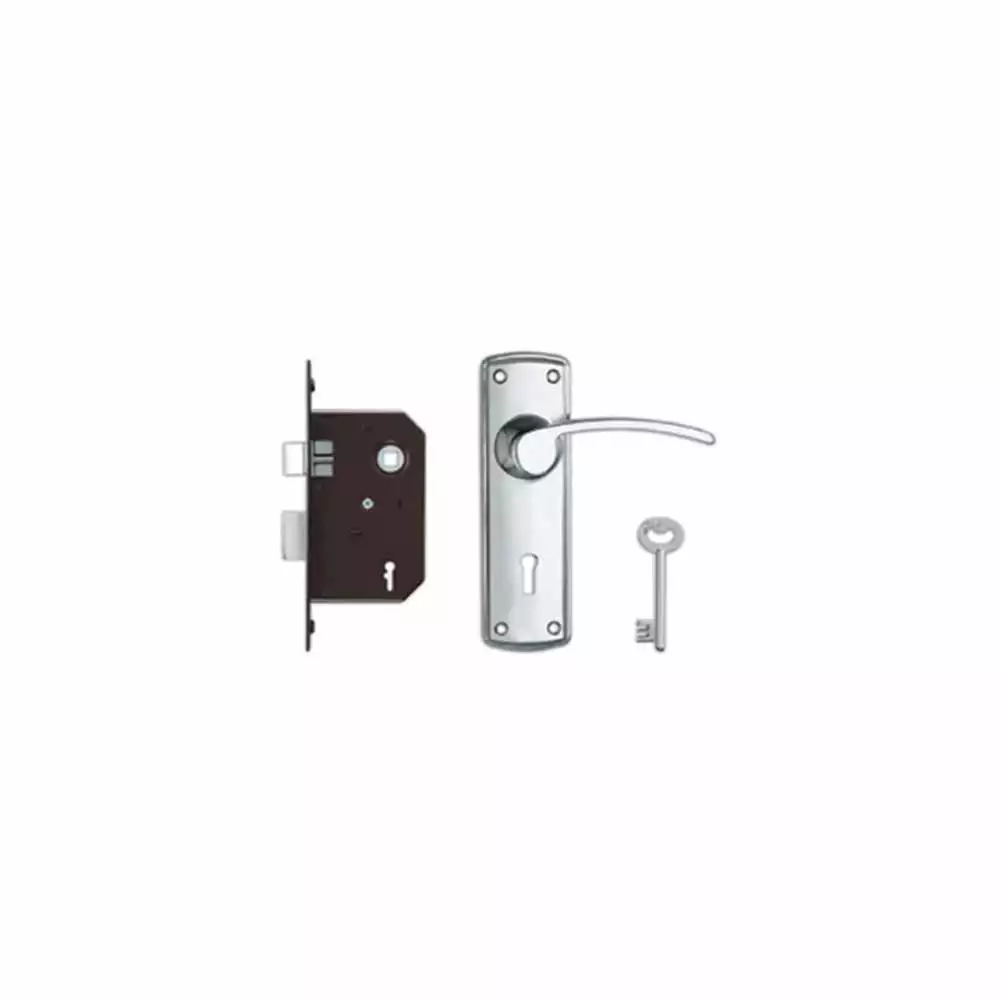 Godrej 9161 KY Handle on Plate Door Handleset With 4 Lever