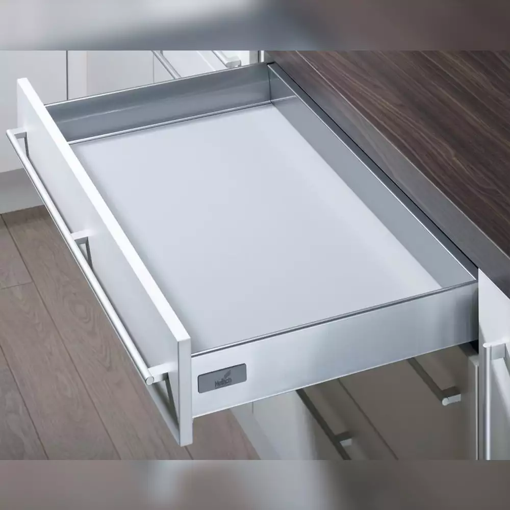 Hettich InnoTech Silver- 420 mm Silent Drawer System Set (50 Kg), Height 70mm