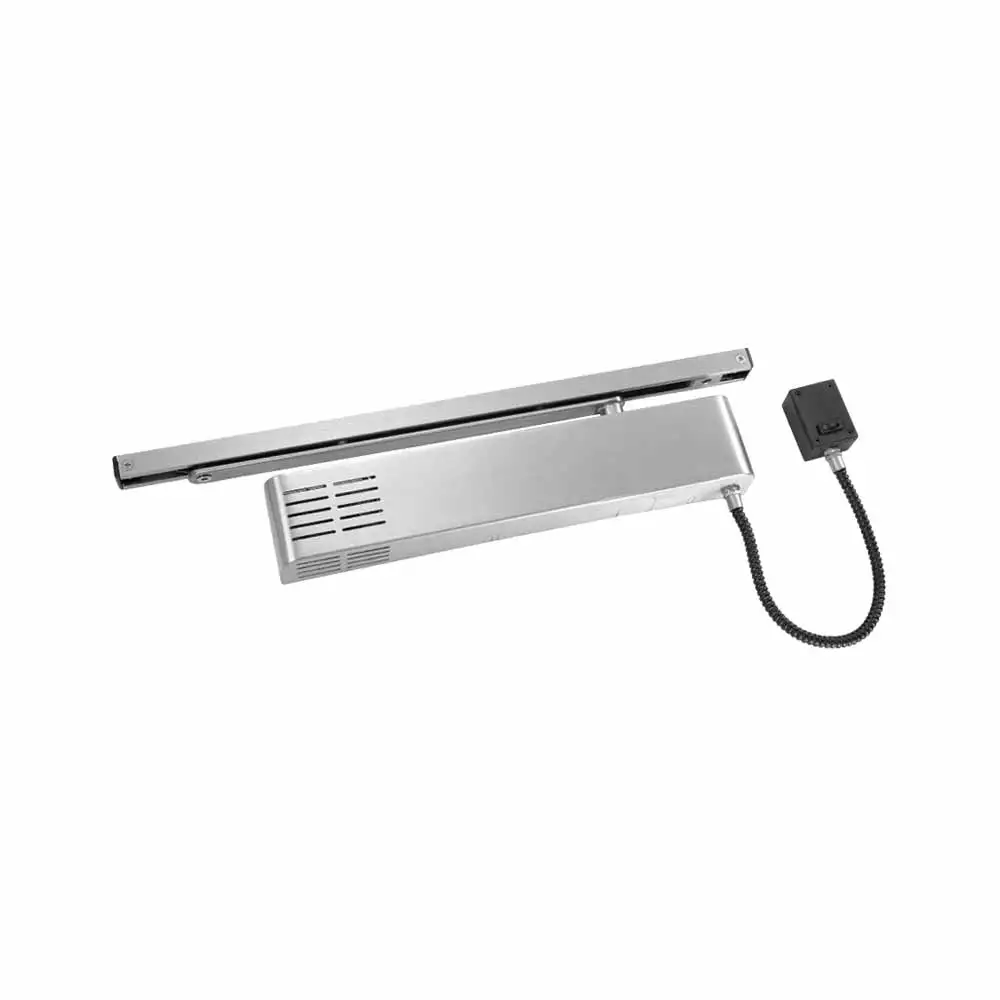 Ozone SS Door Closer with Electromagnetic Hold Open Track Arm with Smoke Detector