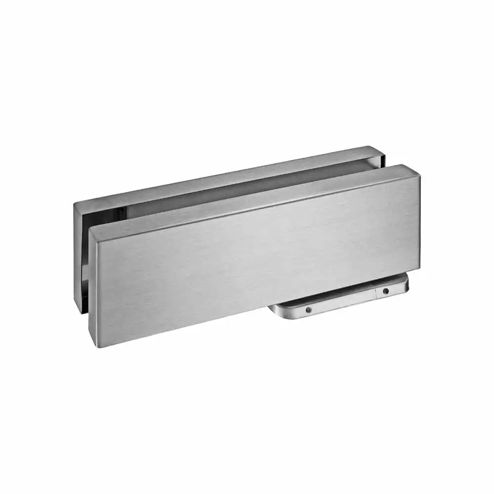 Ozone OCFH-135 STD Hydraulic Bottom Patch Fitting For Glass Doors - Satin Stainless Steel