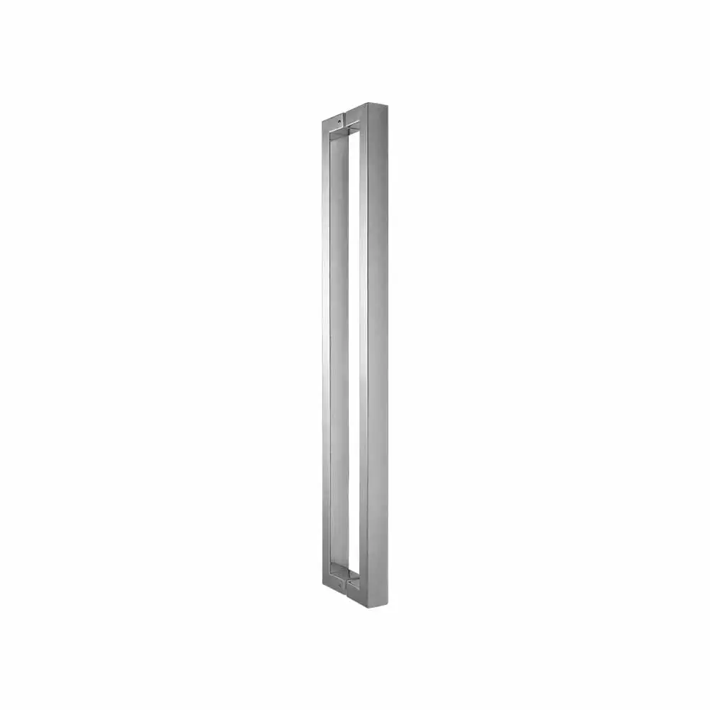 Ozone OGH-554-ED 20x40x400 mm D-Type Glass Door Handle - Satin Stainless Steel Finish