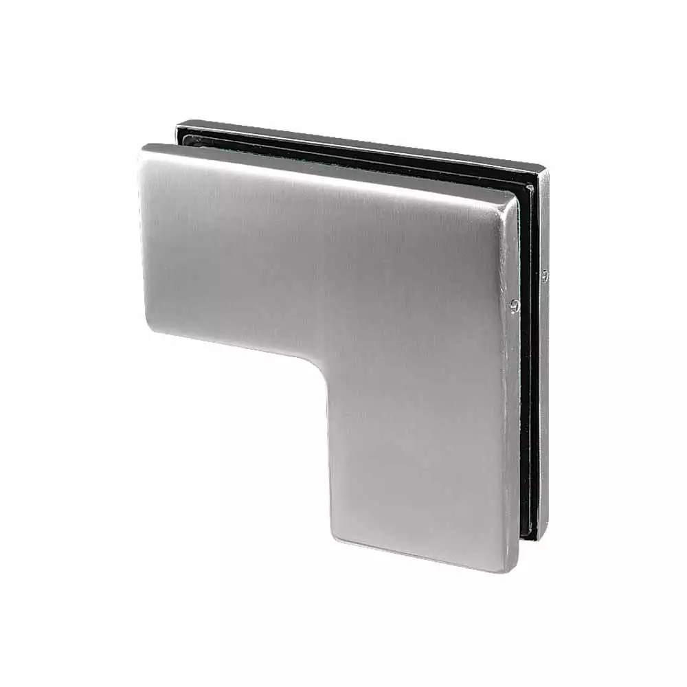 Ozone OPF-610 STD Over Panel And Side Panel Connector For Glass Doors - Satin Stainless Steel