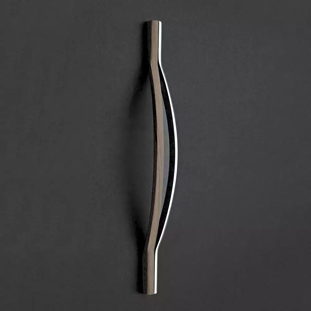 Main Door Handle V-114 - Chrome Plating/Black Nickel 300mm - Vittoria