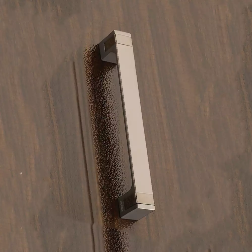 Main Door Handle V-119 - Black Nickel Matt/BN 300mm - Vittoria