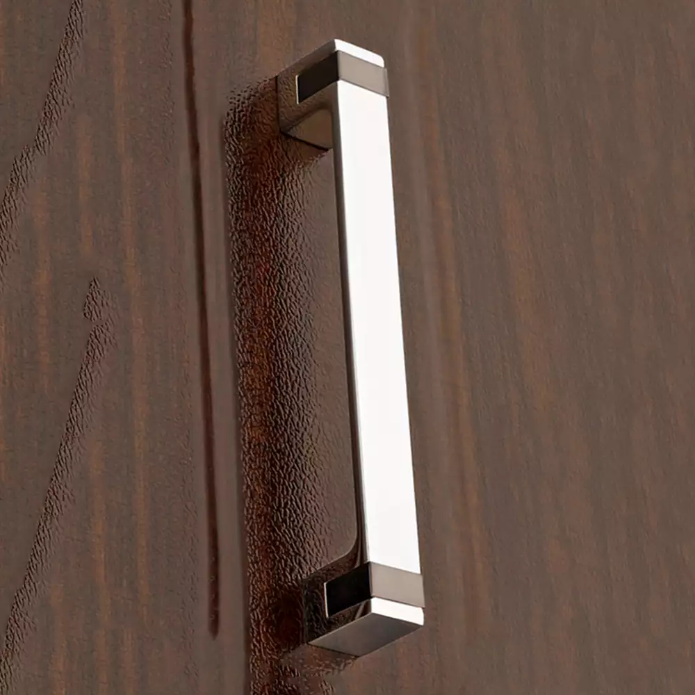 Main Door Handle V-119 - Chrome Plating/Black 300mm - Vittoria