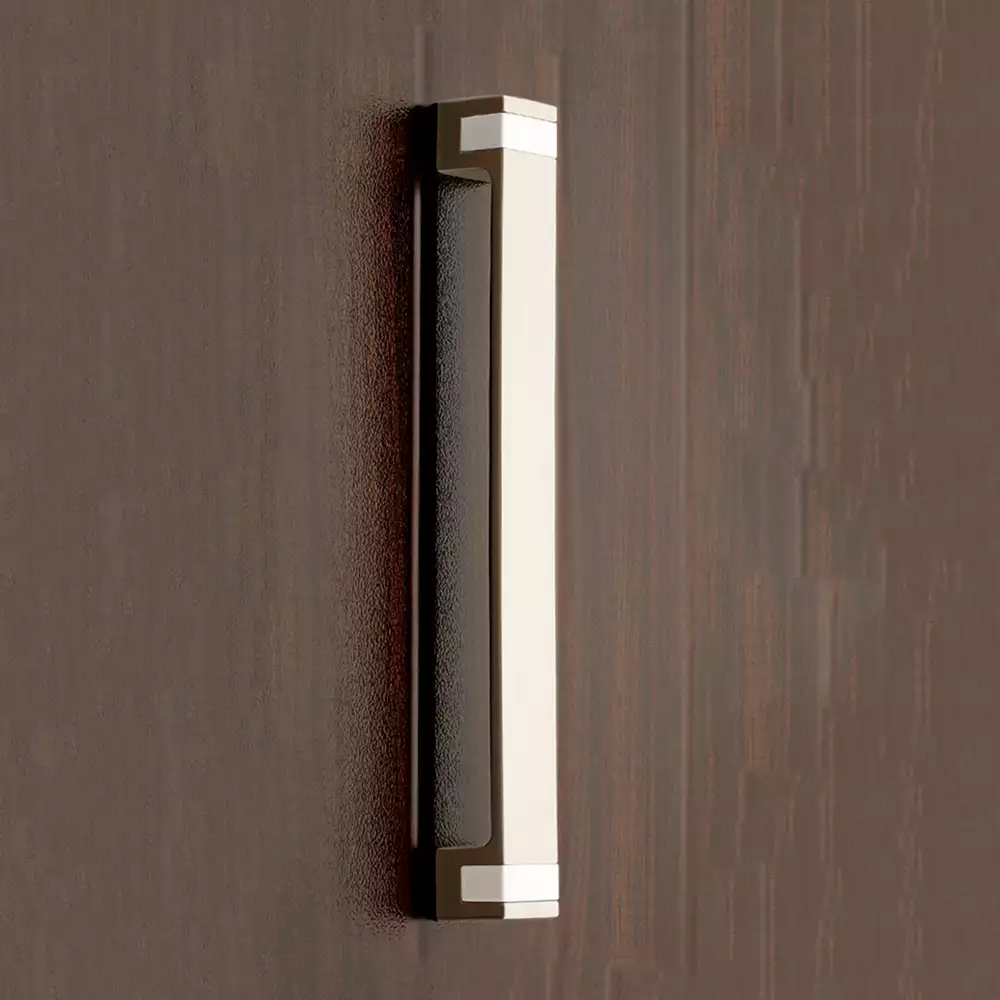 Main Door Handle V-119 - Stainless Steel Matt/White 300mm - Vittoria