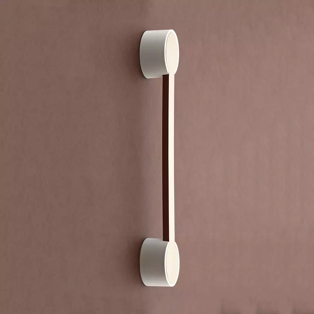 Main Door Handle V-123 - Stainless Steel Matt/White 300mm - Vittoria
