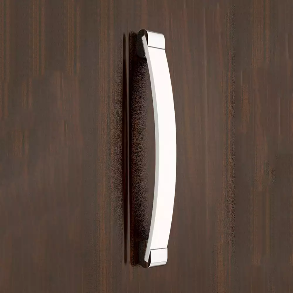 Main Door Handle V-127 - Chrome Plating/White 300mm - Vittoria
