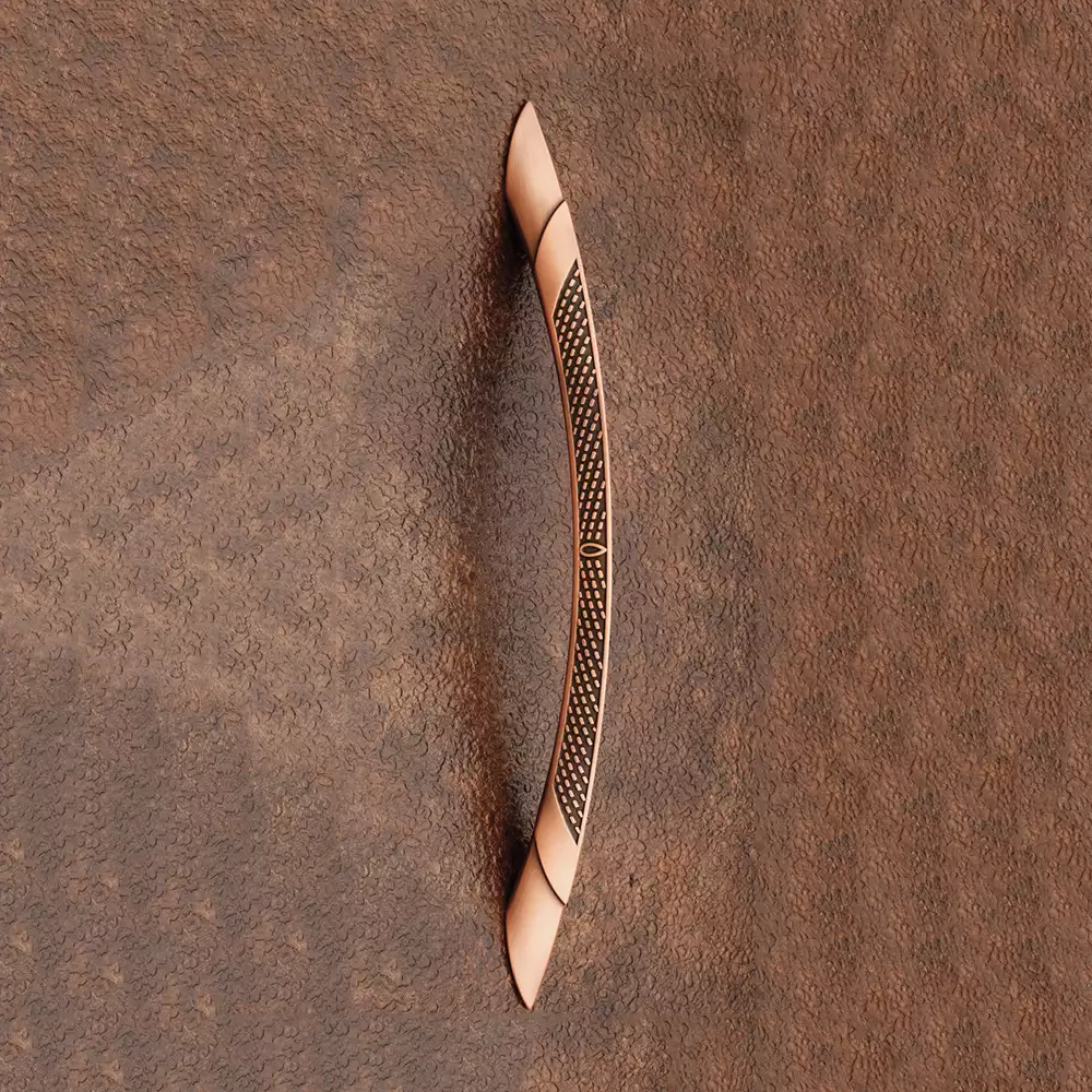 Main Door Handle V-130 - Antique Copper 300mm - Vittoria