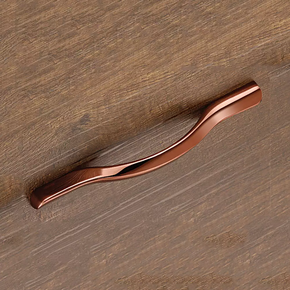 Vittoria V-133 Zinc Designer Drawer Handles, 96 mm - Rose Gold