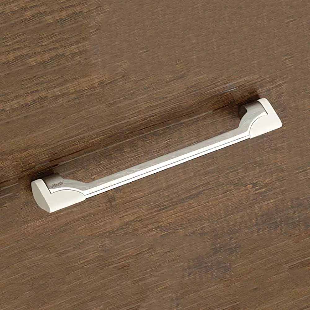 Vittoria V-136 Zinc Regular Drawer Handles, 224 mm - CP/White