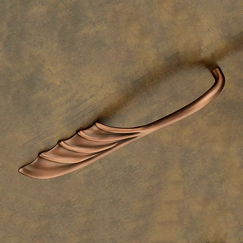 Drawer Handle V-144- Antique Copper-Left 96mm - Vittoria