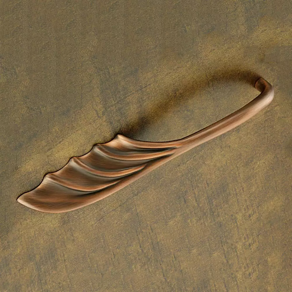 Drawer Handle V-144- Antique Copper/Rustic-Left 96mm - Vittoria