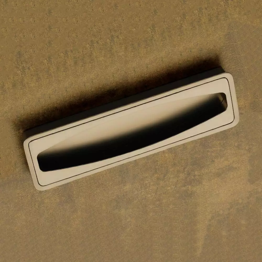 Vittoria V-146 Zinc Flush Type Drawer Handle, 160 mm - BN Matt/BN