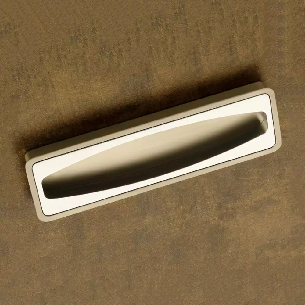 Vittoria V-146 Zinc Flush Type Drawer Handle, 96 mm - SS Matt/CP