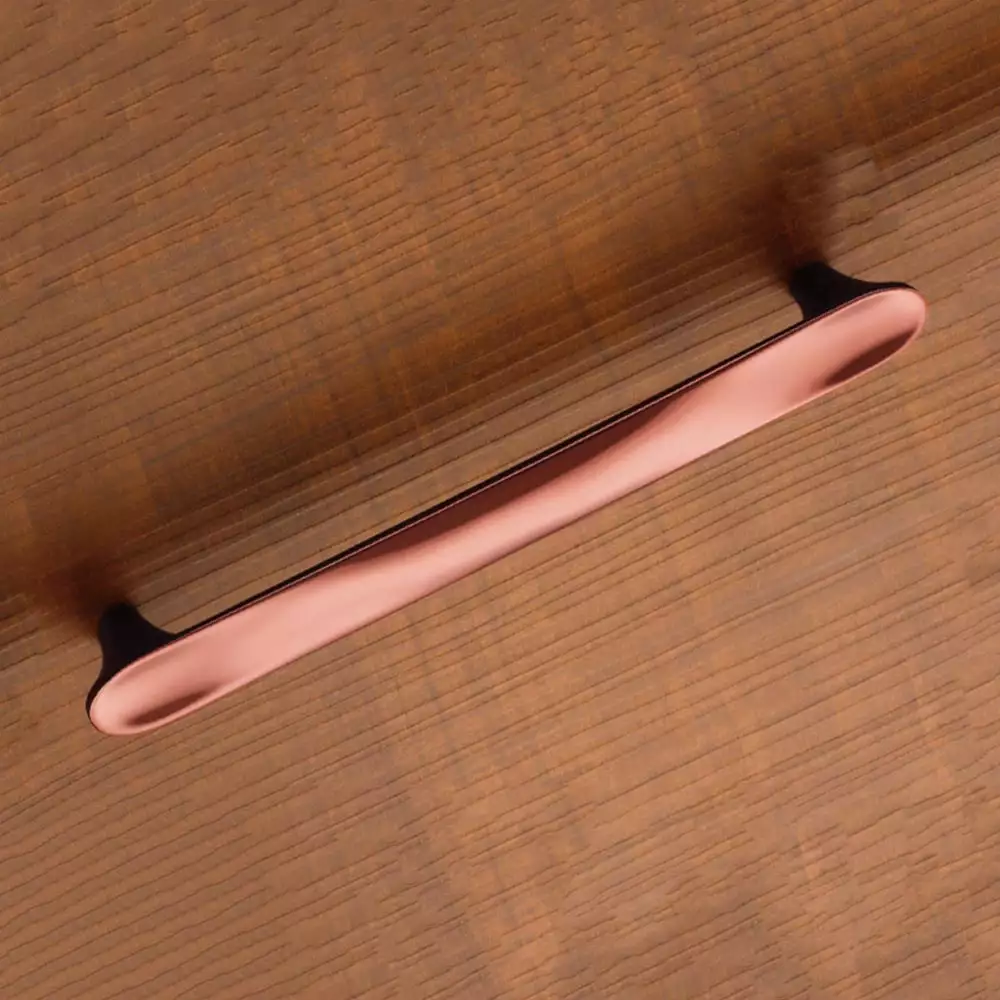 Vittoria V-147 Zinc Designer Drawer Handle, 96 mm - Rose Gold