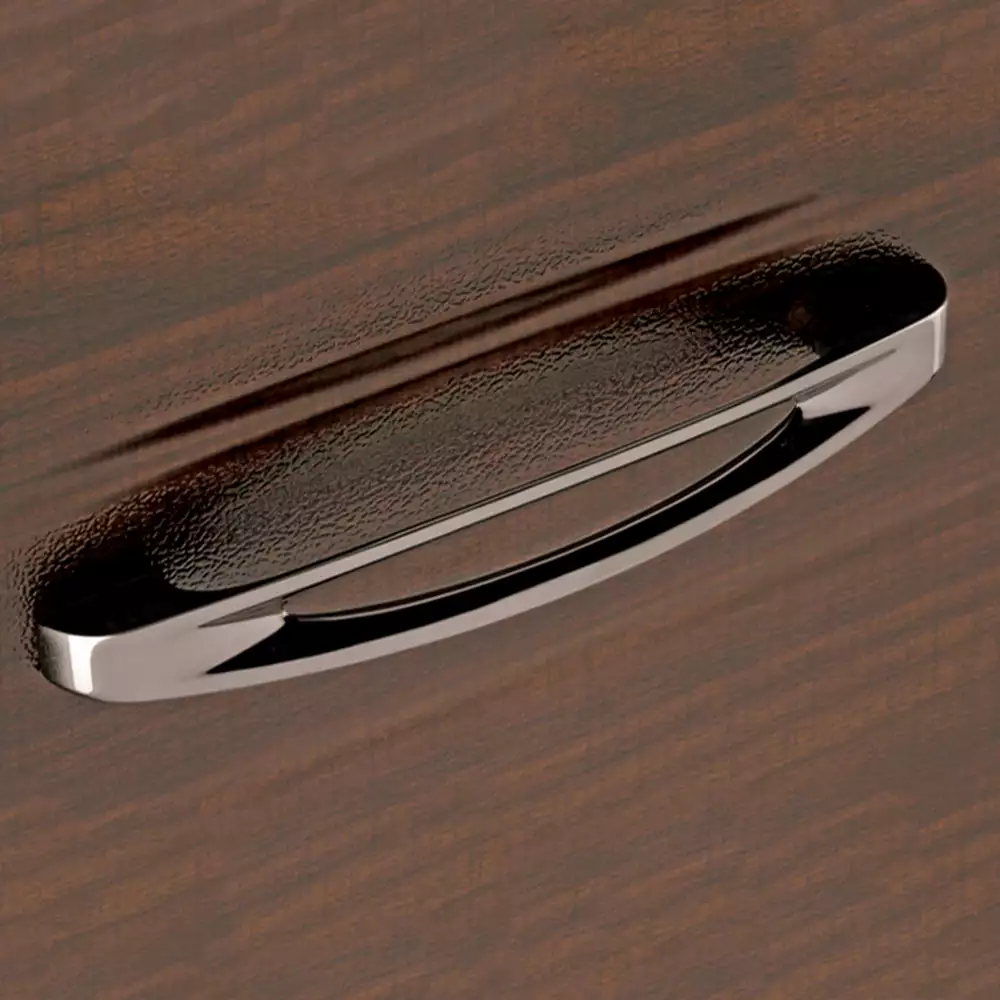 Vittoria V-106 Zinc Designer Drawer Handle, 160 mm - Black Nickel