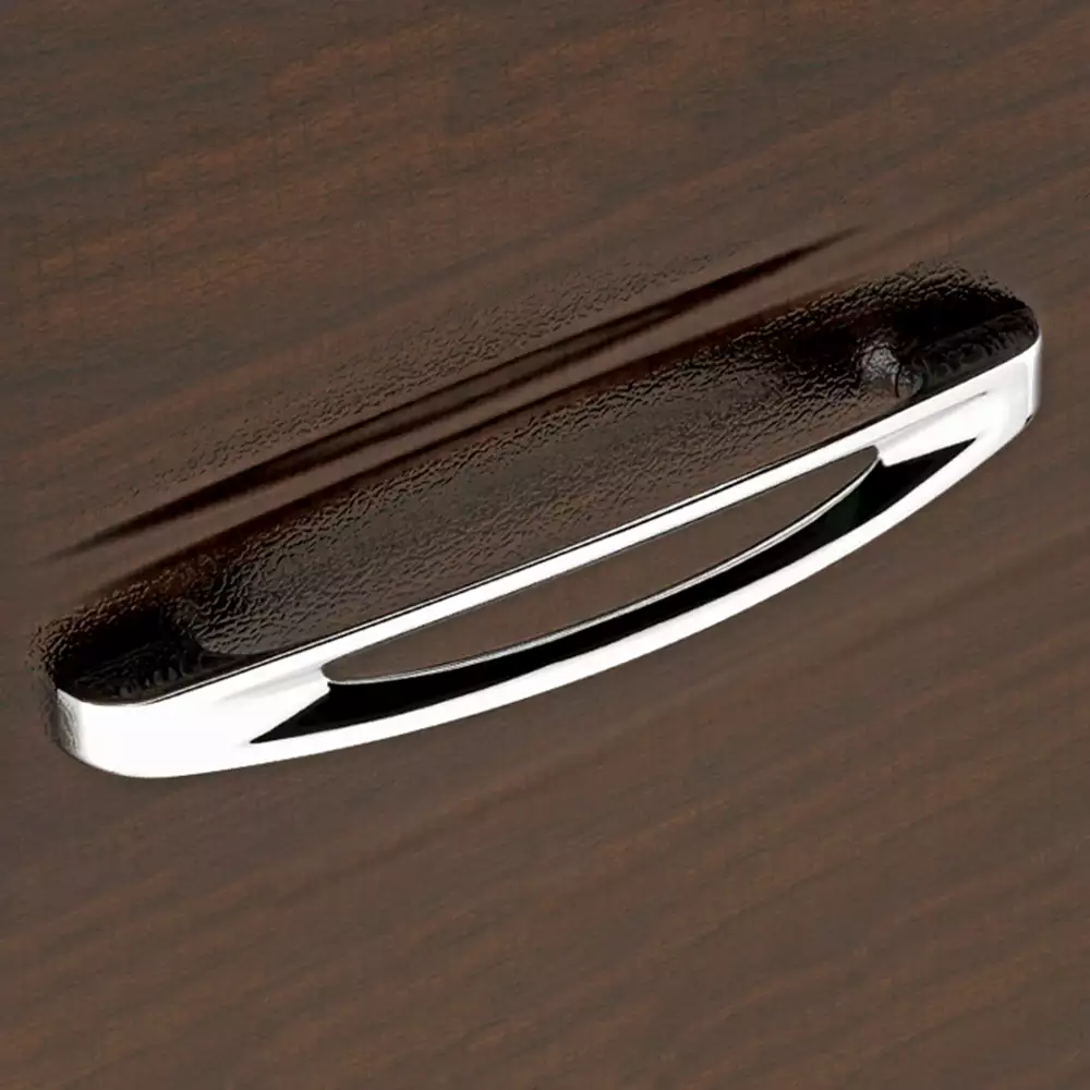 Vittoria V-106 Zinc Designer Drawer Handle, 96 mm - Chrome Plated