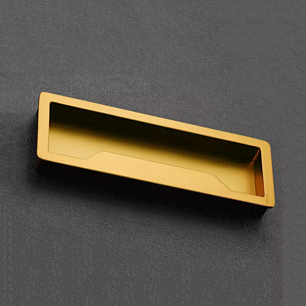 vittoria V-111 Zinc Flush Type Drawer Handles, 288 mm - Gold