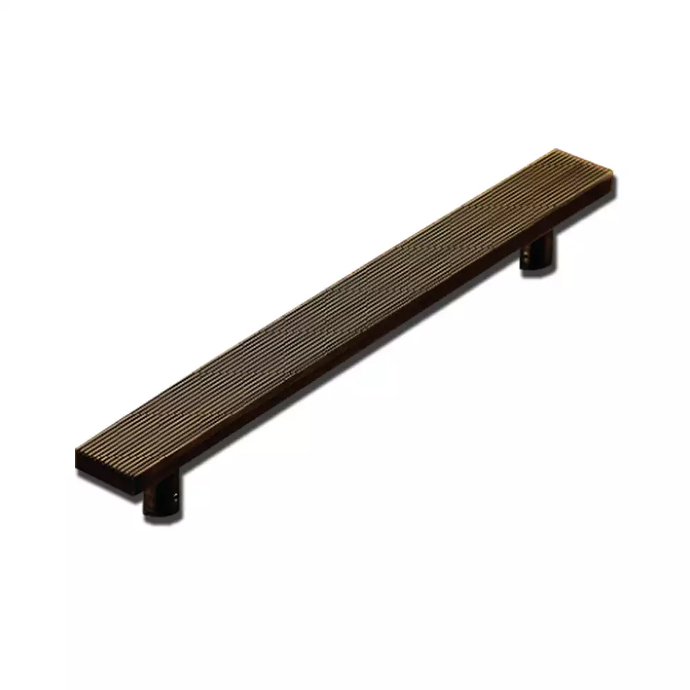 KAKAL Brothers Grooves 8 inch Brass Drawer Handle With Antique Finish