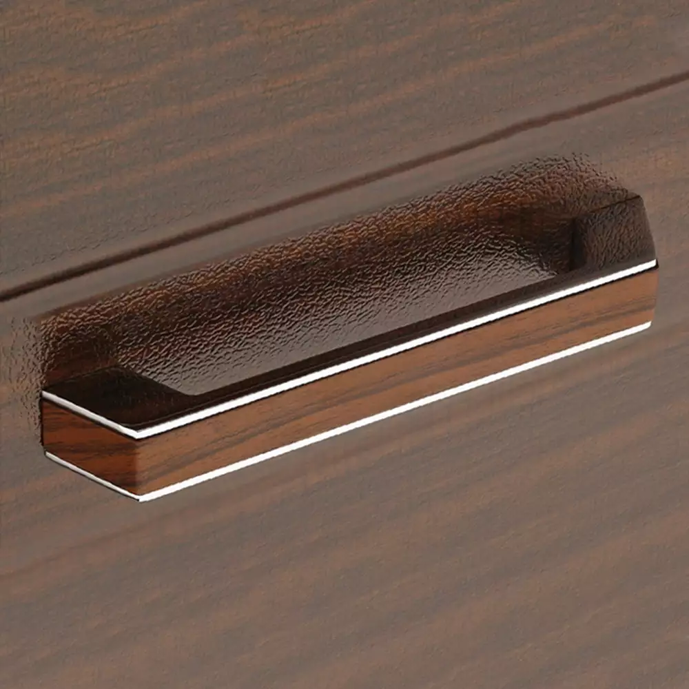 Vittoria V-112 Zinc Regular Drawer Handles, 160 mm - CP/WALNUT