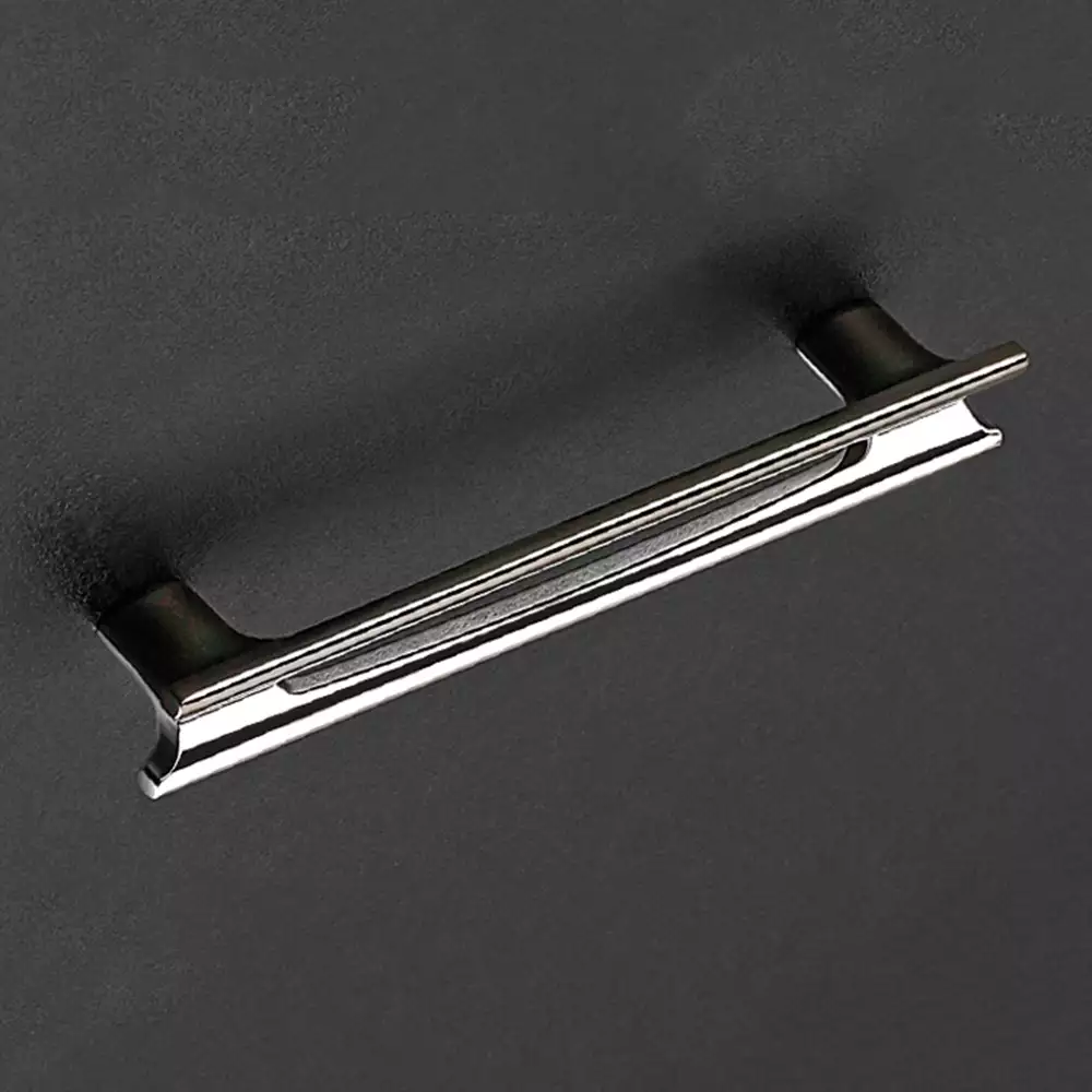 Vittoria V-122 Zinc Designer Drawer Handles, 160 mm - CP/Black Nickel