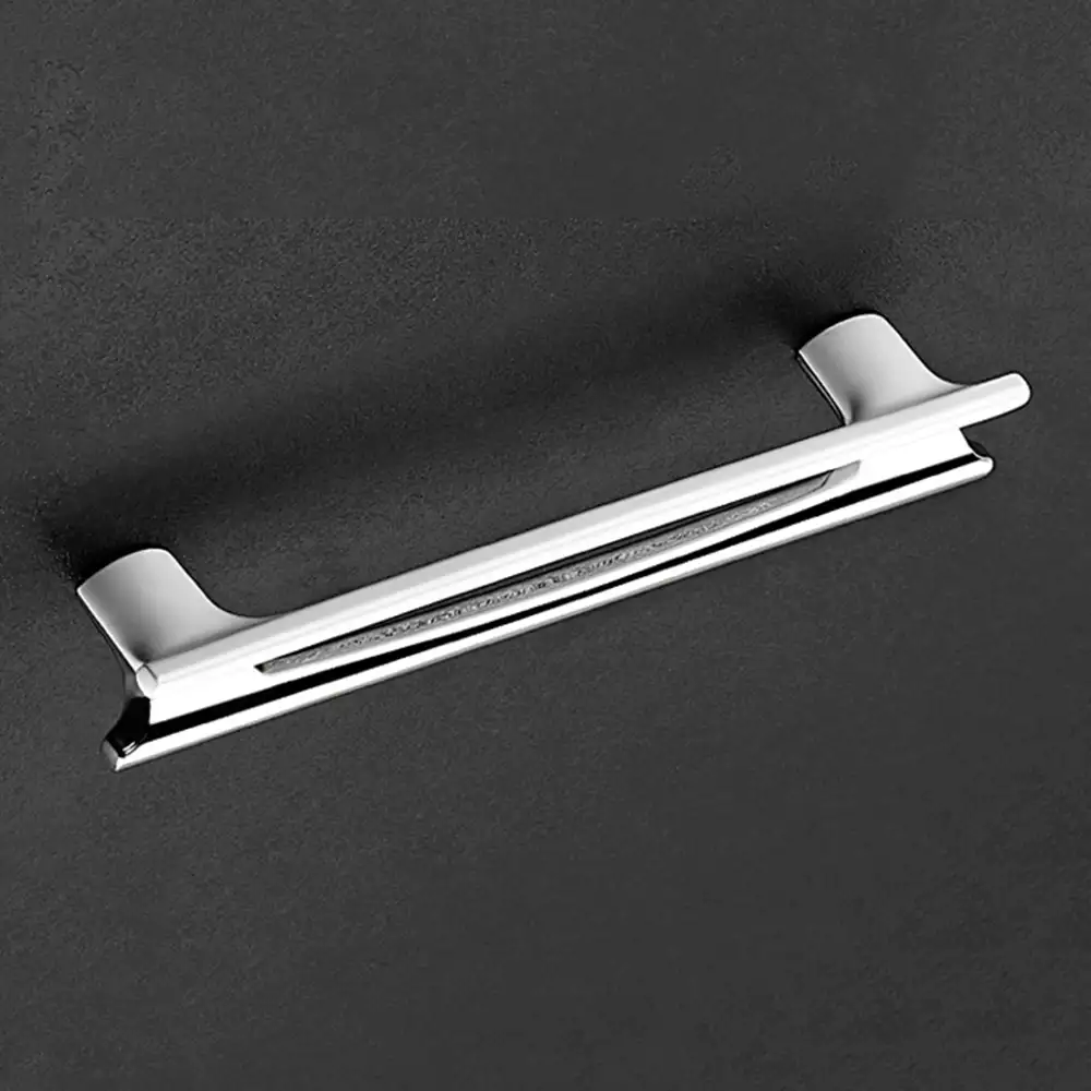 Vittoria V-122 Zinc Designer Drawer Handles, 224 mm - CP/White