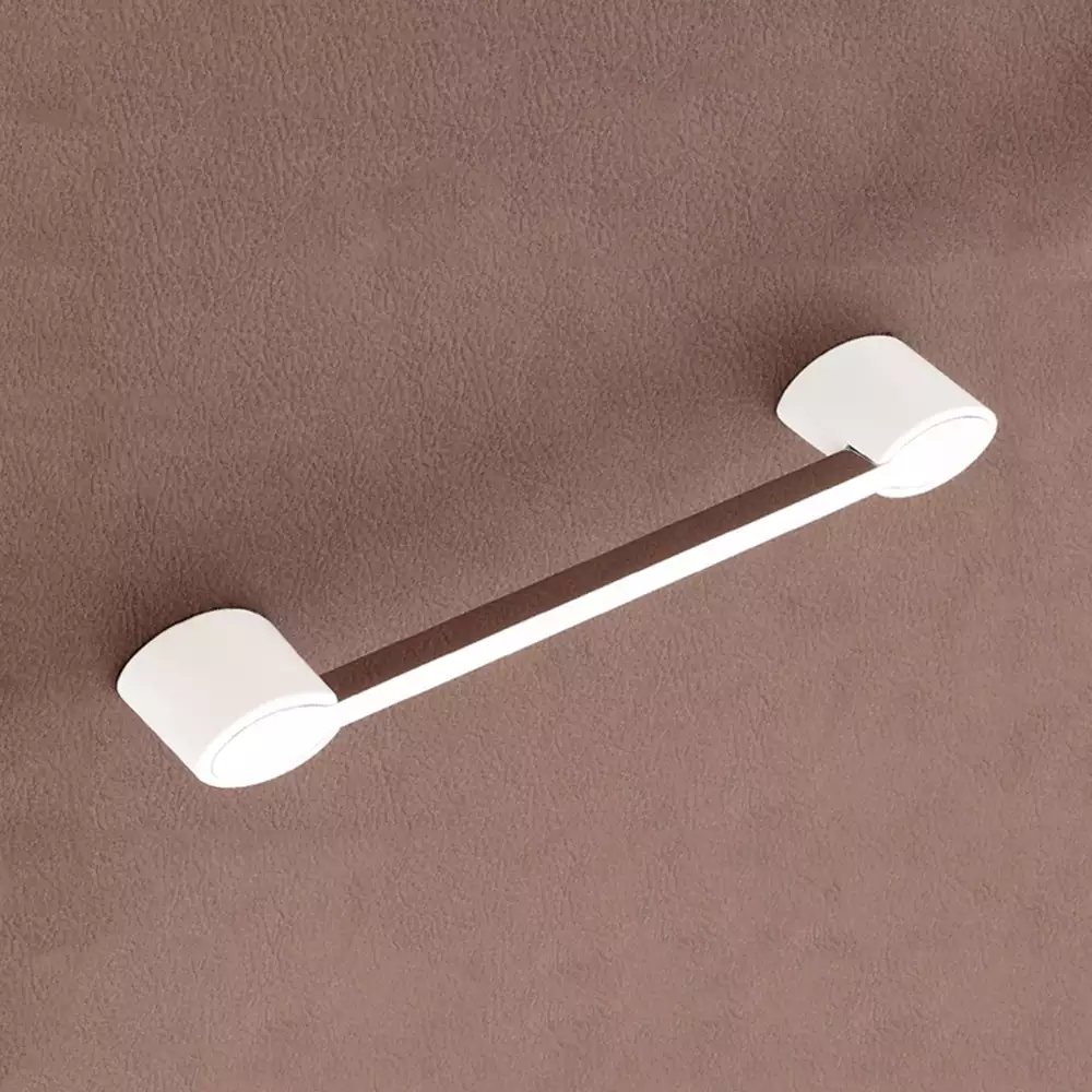 Vittoria V-123 Zinc Designer Drawer Handles, 96 mm - CP/White