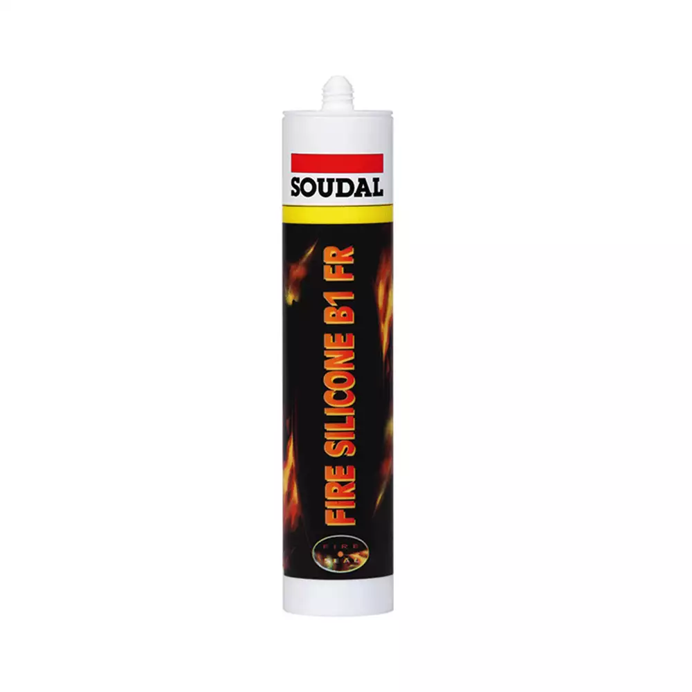 McCoy Soudal Fire B1FR Neutral Silicone Sealant -White (310 ml)