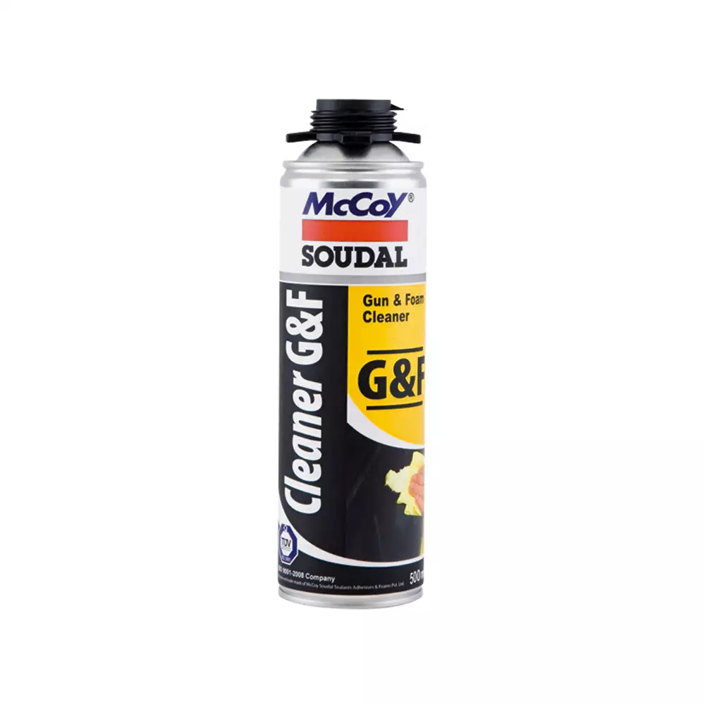 McCoy Soudal Cleaner G&F Expandable PU Foam - Colourless (500 ml)