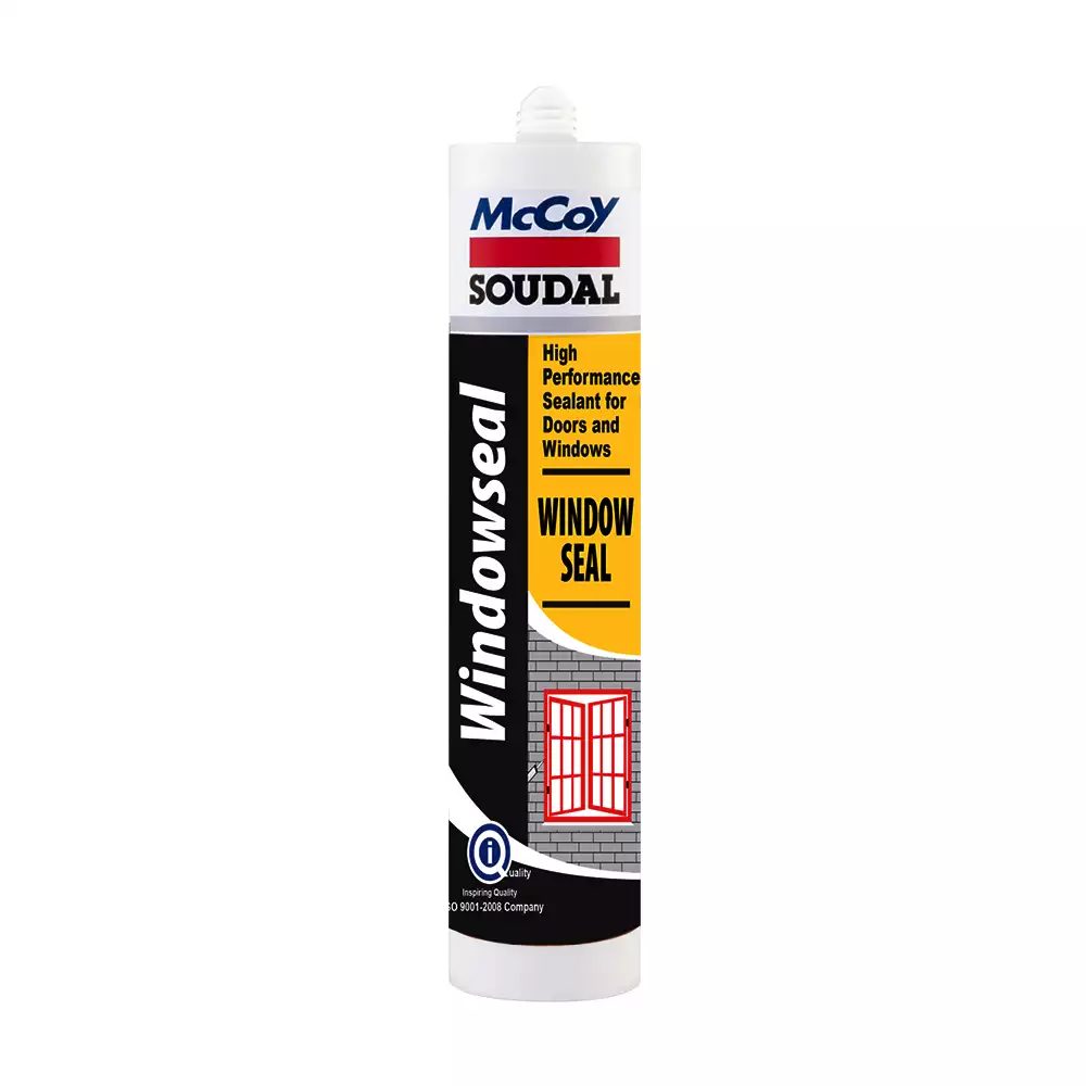 (Pack of 24) McCoy Soudal Windowseal Siliconized Acrylic Sealant - White (270 ml) 