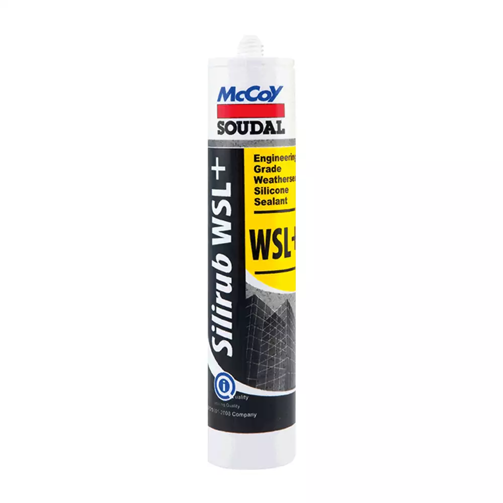 McCoy Soudal Silirub WSL+ Neutral Silicone Sealant - White (300 ml) 