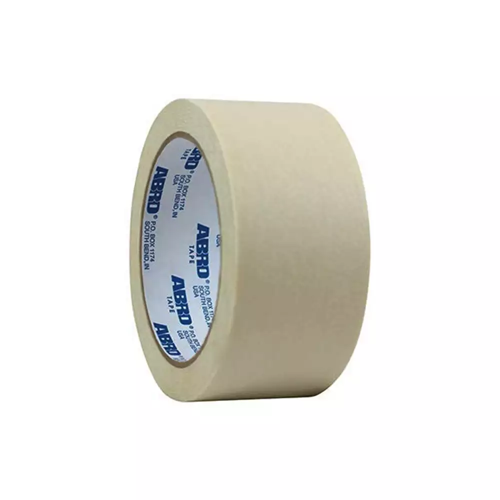 (Pack of 240) Abro 6123 Self Adhesive Masking Tape 40 T - White (24 mm x 20 Meter)