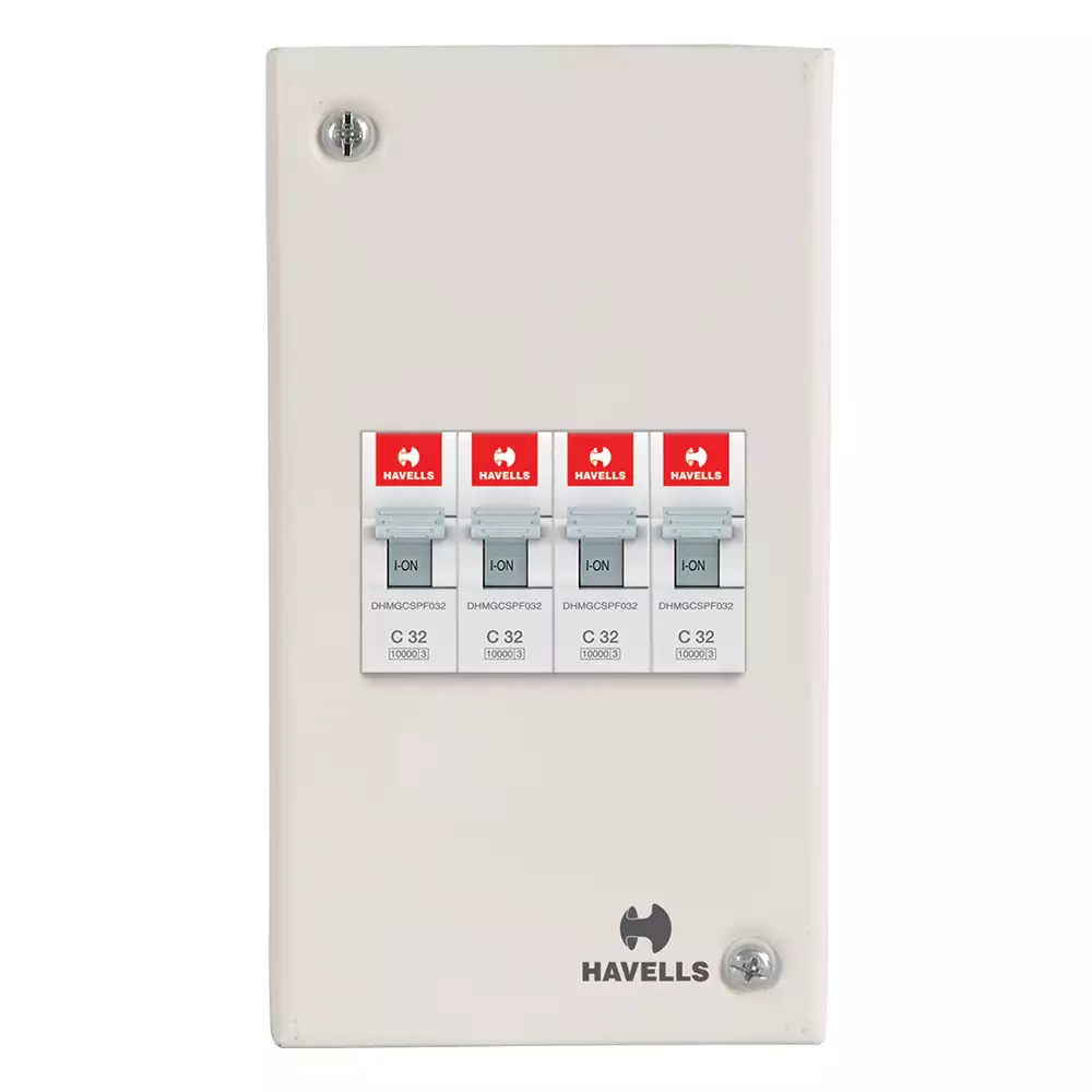 Havells MCB Enclosure Sheet Steel Powder Painted MCB Dbs With Din Rail - DHDESFP