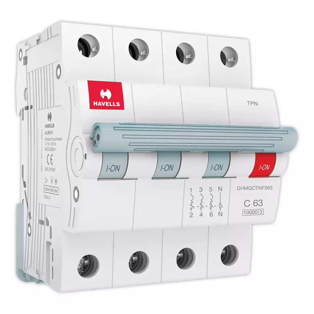 Havells MCB TPN C Curve 63 A