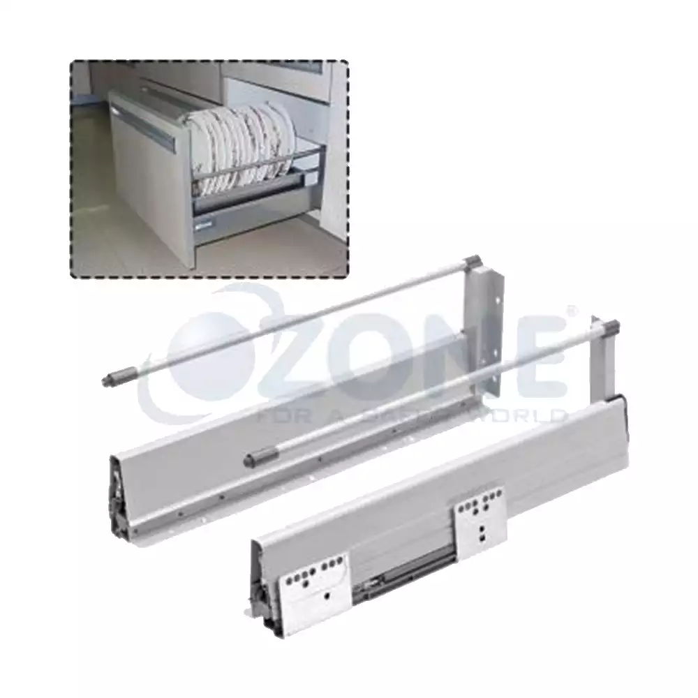 Ozone Ergotec Drawer System With Single Rails - (135X400) mm