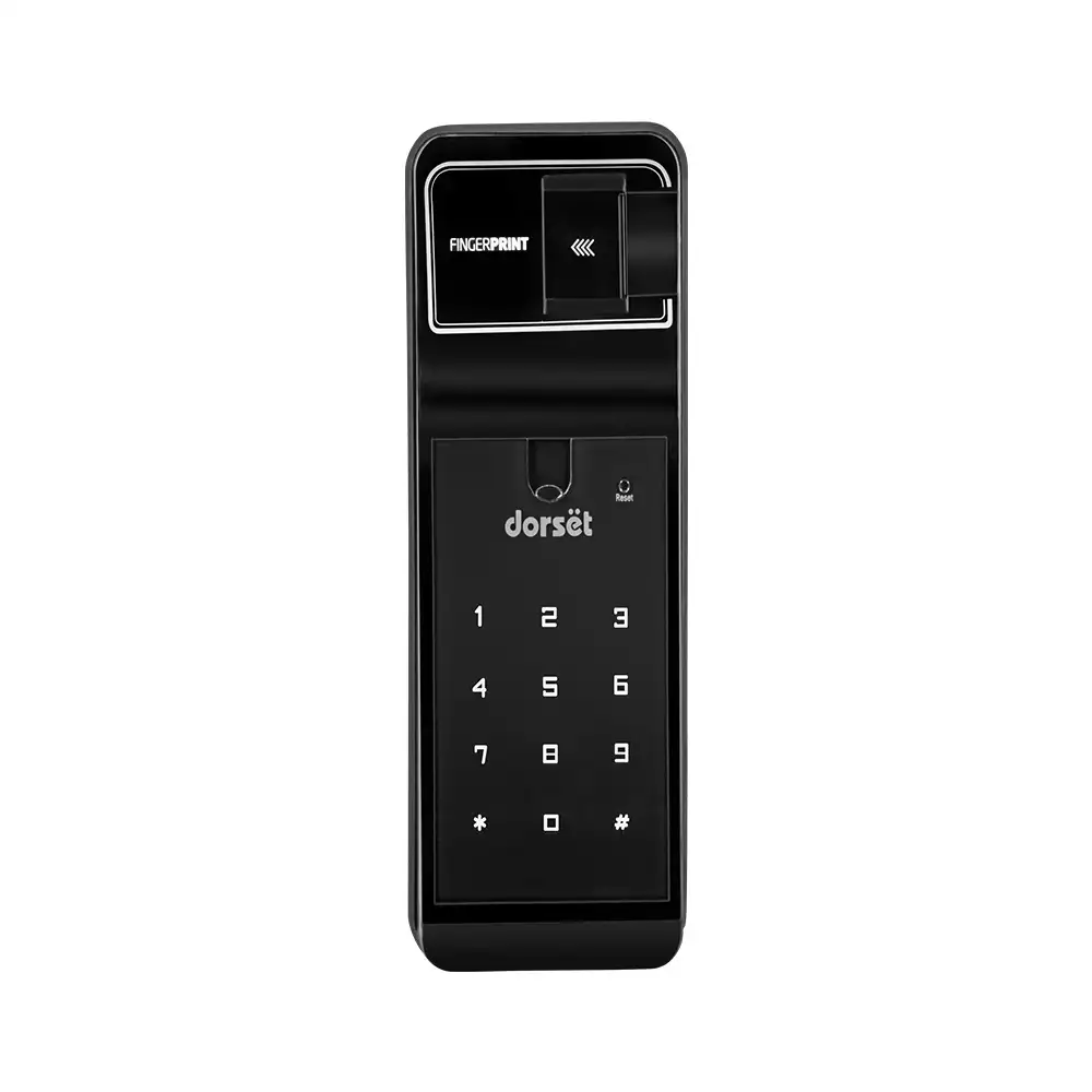 Dorset DG 603 GM Rim Smart Door Lock for Home With Fingerprint, Pin Code & Key Access (Graphite Matt)