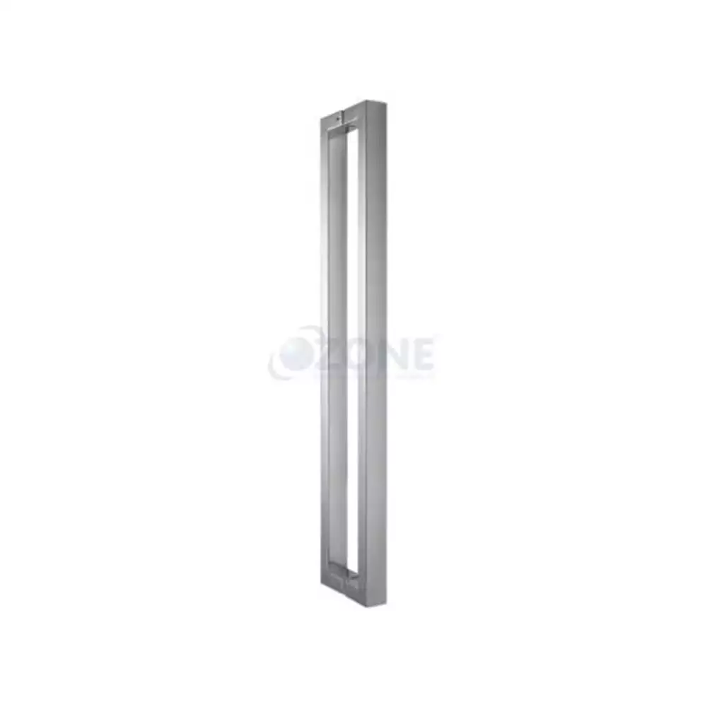 Ozone OGH-554-ED 20x40x800 mm D-Type Glass Door Handle - Satin Stainless Steel Finish